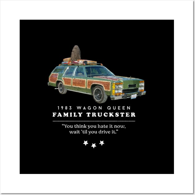 1983 Wagon Queen FAMILY TRUCKSTER - vintage logo Wall Art by BodinStreet